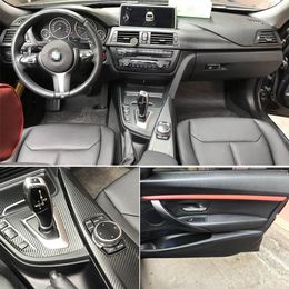 For BMW 3 Series F30 F31 2013-2019 Interior Central Control Panel Door Handle 5D Carbon Fibre Stickers Decals Car styling Accessor254q