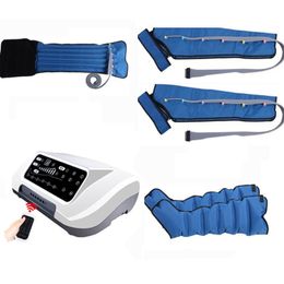 Leg Massagers 6 Airbags Air Pressure Massager with Compression Therapy Arm Thigh Waist Pneumatic Wraps Pain Releif Remote Control 230728