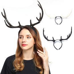 Headwear Hair Accessories Antlers Headband Halloween Elk for Party Wear Deer Horn Band Christmas Headpiece Supplies S27 21 230729