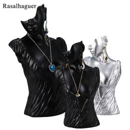 Jewellery Stand Fashion Mannequin Resin Necklace Pendant Earrings Jewellery Display Stand Holder Bangle Watch Jewellery Storage 230728