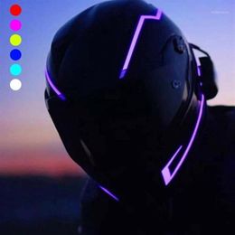 2020 New Motorcycle Helmet Light Strip LED DIY Helmet Decoration LED Light Motorbike Safety Reflective Strip Modification1362n
