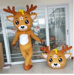 halloween deer Mascot Costumes Cartoon Character Outfit Suit Xmas Outdoor Party Outfit Adult Size Promotional Advertising Clothings
