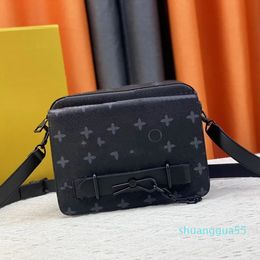 Designer Mens Leather printing Shoulder Bag Messenger Bag Multi function wallet Card Bag Passport Holder