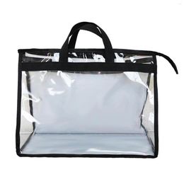 Storage Bags Clear Dust-proof Bag Protable Women Purse Handbag Dust Cover With Zipper Water Proof Protector NI3073