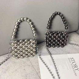 Evening Bag s Purses and Handbags Metal Beads Crossbody for Girls Coin Wallet Women Hand Clutch Bag Tote 230728