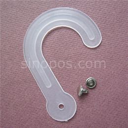 Whole- Big Plastic Header Hooks 84mm With Rivets fabric leather swatch sample head hanger giant hanging J-hook secured displ239W