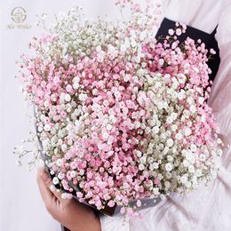 Decorative Flowers Wreaths 100g Dried Flowers Gypsophila Wedding Decoration Bridal Bouquets Baby Breath Flower Boho Home Decor Room Ornament Gypsophile 230728