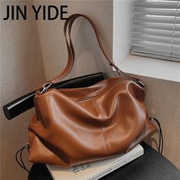 Evening Bags Trendy Slouchy Soft Big Shoulder Women Messenger 2023 Causal College Girls School Bookbags Crossbody Ladies Handbags 230729