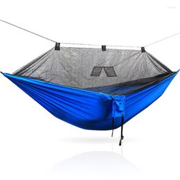 Camp Furniture Lighten Up Camping Hammock Mosquito Net Portable Nylon Rain Tree Straps For Hiking Survival Travel