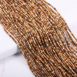 Beads Natural Stone Wood Grain Loose Spacer Beaded For Jewellery Making Beadwork DIY Necklace Bracelet Accessories Wholesale