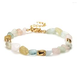 Link Bracelets Enosola Korean Design Natural Stone Beads Bracelet Handmade Bohemian Beach Armhand Jewellery 2023