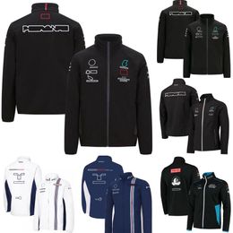 F1 Drivers Jacket Formula 1 Team Sweatshirt Jacket Autumn and Winter Racing Suit Uniform Jacket Men's Casual Zip Up Windbreak260B