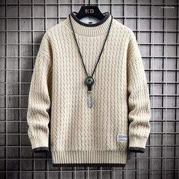 Men's Sweaters TPJB Autumn Winter Sweater Japan Fashion Harajuku Men Clothing Solid Casual Trend Pullover O-Neck