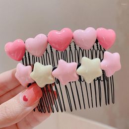 Hair Accessories Arrange Broken Artifact Headdress Heart Cute Accessory Children Comb Star Clip Acrylic Hairpin