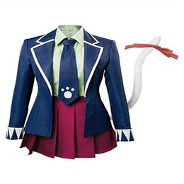 Fairy Tail Final Season Carla Human Form Dress Cosplay Costume School Uniform Outfit322h