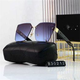 50% OFF Wholesale of new frameless cut edge sunshade UV resistant Womens popular Tiktok ins sunglasses