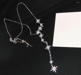 Chains Brand Pure 925 Sterling Silver Jewelry For Cute Star Pendant Wedding Happy Necklace