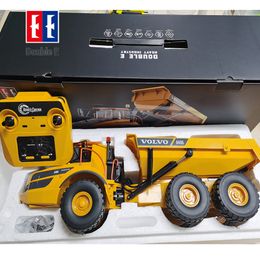 Electric RC Car Large RC truck 1 20 Double E E591 A40G Rc Dumper Trucks Remote Control Tractor Articulated Dump Engineering toys 230728