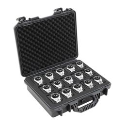 Watch Boxes Cases 615 Grid ABS Plastic Watch Box Safety Equipment Case Portable Dry Tool Box Impact Resistant Case With Foam For Watches Stor 230728