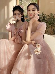 Ethnic Clothing Yourqipao Pink Bridesmaid Dress 2023 Chinese Cheongsams Kimono Women's Evening Dresses Formal Skirt For Traditional Wedding
