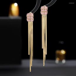 Dangle Earrings SUYU Fashionable Long Women's Tassel Designer Style Fairy Round Face Decorative Slim Fit