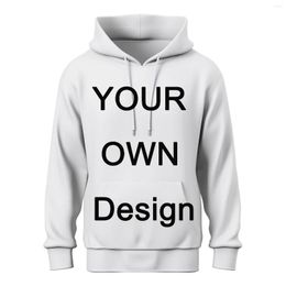 Men's Hoodies Your Own Design Hoodie Men Women Custom Po/Logo Sweatshirt DIY All Over Print Personalised Customised Pullover Hoody