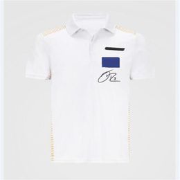 2021 F1 Formula One team uniform logo Quick-drying and breathable racing team uniform short-sleeved track uniform overalls POLO sh263D