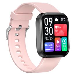 New trendy watch smart bluetooth 5.2 reloj APP blood sugar pressure functional smart watch IP67 waterproof sport fitness tracker