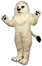 WHITE LION Mascot Costumes Cartoon Character Outfit Suit Xmas Outdoor Party Outfit Adult Size Promotional Advertising Clothings