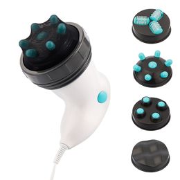 Other Massage Items 4 IN 1 Infrared Electric Anti Cellulite Massager Body Slimming Relaxing Muscle Wave Hammer Weight Loss Fat Remove Roller 230728