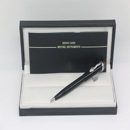 The Various Styles Ballpoint Pen Black body With Silver Snake Trim 7 color School Office Stationery Writing Pens perfect Gift302m