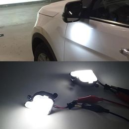 2PCS 6000K White LED Under Side Mirror Light Puddle Lamps For Skoda Octavia 3 2 5E 1Z 2004-2020 Skoda Superb 3 2 B6 B8 2008-2021297O