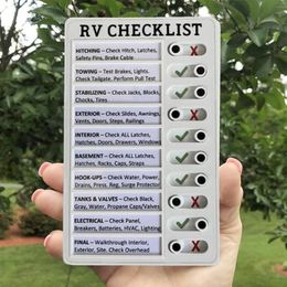 New Portable Rv Checklist Note Board Removable Chores Reusable Creative Note Pad For Home Camping Traveling Elder Care Checklist2255