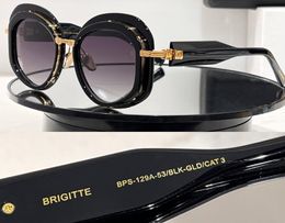 Realfine888 5A Eyewear BM YBPS129 Brigitte Round Frame Luxury Designer Sunglasses For Man Woman With Glasses Cloth Box YBPS126