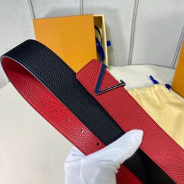 Men's Belt Brand Designer Double Sided Calfskin Leather Soft Comfortable Women's Gentleman's Versatile Essential Style Width 4.0cm Belts