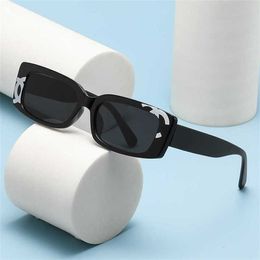 50% OFF Wholesale of sunglasses New Small Fragrant Square Female Fashion European Style Sunglasses Male