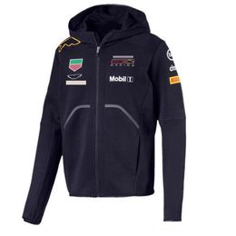 F1 racing suit spring and autumn plus fleece hoodie sweater 2021 season team jacket equipment clothing customization with the same203D