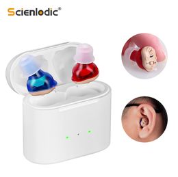 Other Health Beauty Items Elderly Hearing Aid Rechargeable ITE Deaf The Listening Device Mini Wireless Sound Amplifier Invisible Aids Headphones 230728