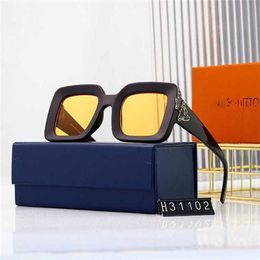 56% OFF Wholesale of new round face square sunglasses women Four-leaf clover anti ultraviolet fashionable light Coloured glasses men