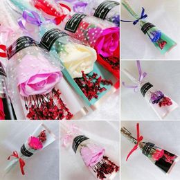 Decorative Flowers Party Supplies Natural Bouquet Press Mini Po Backdrop Decor Dried Rose Real Happy Flower