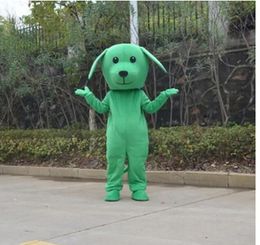 2023 NEW Adult Size Lovely green Dog Mascot Costumes Halloween Fancy Party Dress Cartoon Character Carnival Xmas Easter Advertising Birthday Party Costume Outfit