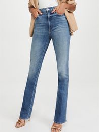 Women s Shorts Retro Straight Denim Long Pants Zipper Stretch High Waist Ladies Cotton Jeans 230729