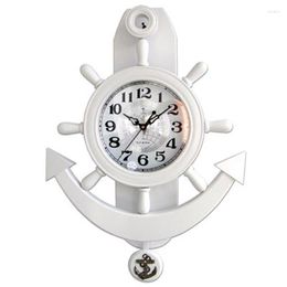 Wall Clocks Big Vintage Clock Silent Large Luxury Digital Mediterranean Antique Mute Nautical Classic Klok Home Decor ZP50WC