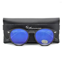 Sunglasses 2023 Unisex Vintage Round Anti Blue Rays Computer Glasses Women Frame Gaming Men Eye Eyestrain Eyewear With Case