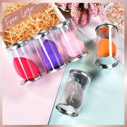 Sponges Applicators Cotton Colorful beauty sponge cosmetic mixer customized beauty tools with box base pad mixed makeup puff accessories 230728