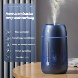 1.2L Large-capacity Humidifier Home Large Fog Volume Lantern Air Purifier Aromatherapy Machine Living Room Office Desktop Silent Humidifier USB Plug-in