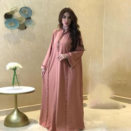 Ethnic Clothing Jalabiya Loose Muslim Robe For Women Luxury Dubai Abaya Evening Dress Maxi Dresses Islam Ladies Kaftan Marocain Ramadan