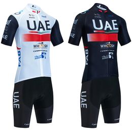 Cycling Jersey Sets Set UAE Bike Shorts 20D Pants Team Ropa Ciclismo Maillot Bicycle Clothing Uniform 230728