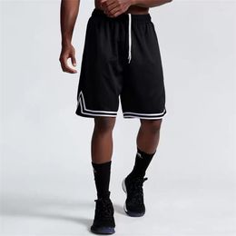 Men's Shorts Casual Loose Stripe For Men Summer Quick-Drying Drawstring Basketball Gym Training Jogging Solid Colour Sportswear