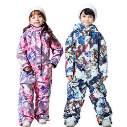 Other Sporting Goods Winter 30 Childrens Ski Jumpsuit 2023 Skiing and Snowboarding Jacket Pants Boy s Girl s Snow Suits Warm Waterproof 230729